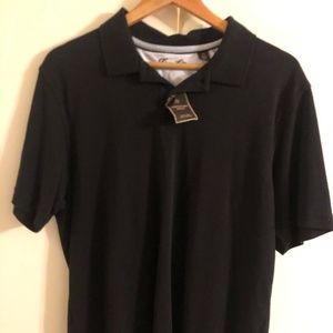 TASSO ELBA MENS M SIGNATURE POLO 100% COTTON BLACK